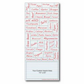 Shopping List Words Plus Business Card Magnet (3 1/2"x8")